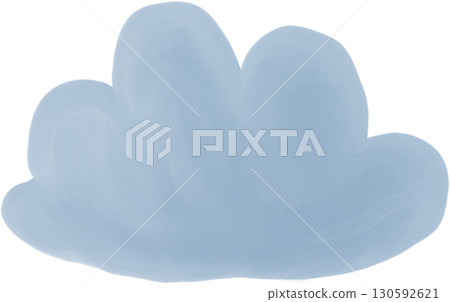 Cloud watercolor decoration 130592621