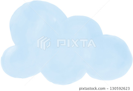 Cloud watercolor decoration 130592623