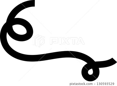 Bold curved lines. Design element Bold curved lines. Design element 130593529
