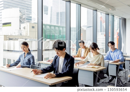 People taking the exam 130593654