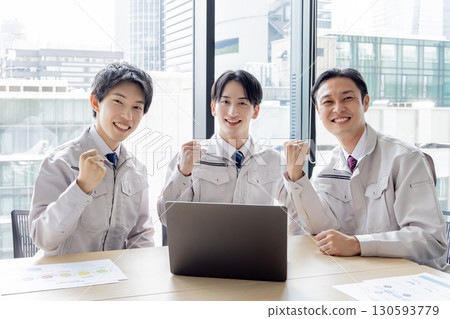 staff in work clothes staff in work clothes 130593779