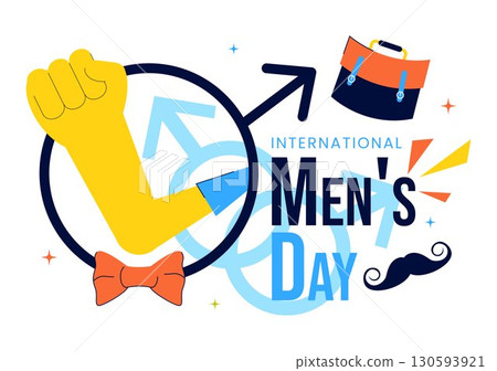 International Men's Day Vector Illustration on November 19 Featuring Men's Accessories such as Ties, Mustaches and Male Symbols in a Flat Background International Men's Day Vector Illustration on November 19 Featuring Men's Accessories such as Ties, Mustaches and Male Symbols in a Flat Background 130593921