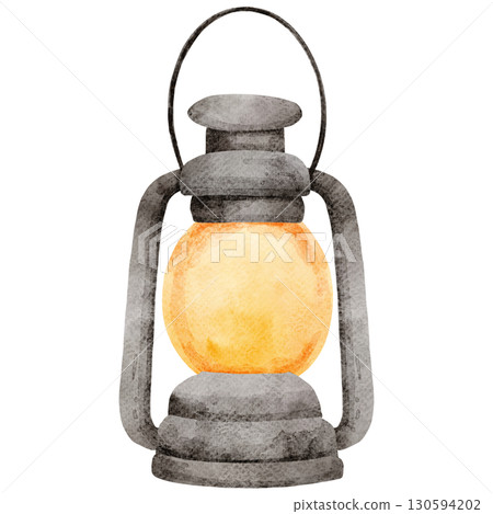 Watercolor painting of a lantern 130594202