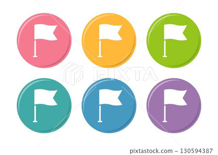 簡單的地圖圖釘圖標 130594387