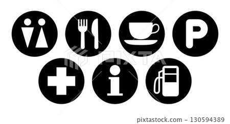 簡單的地圖圖釘圖標 130594389