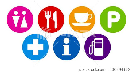 簡單的地圖圖釘圖標 簡單的地圖圖釘圖標 130594390