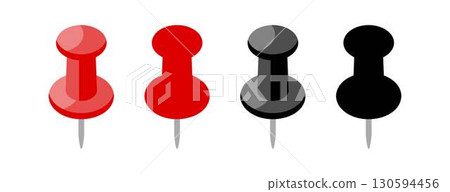 簡單的地圖圖釘圖標 130594456