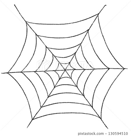 Spiderweb Illustration on Black Background-2 130594510