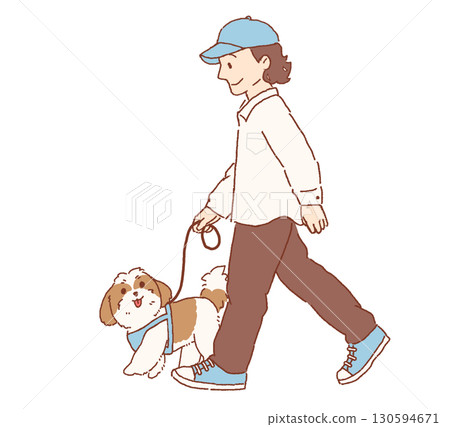 遛西施犬 130594671