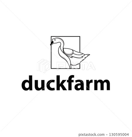 Duck logo black silhouette design livestock concept farm animal duck silhouette design for product brand, poster, symbol, icon templet illustration Duck logo black silhouette design livestock concept farm animal duck silhouette design for product brand, poster, symbol, icon templet illustration 130595004