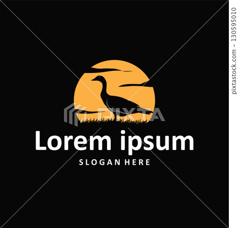Duck logo black silhouette design livestock concept farm animal duck silhouette design for product brand, poster, symbol, icon templet illustration Duck logo black silhouette design livestock concept farm animal duck silhouette design for product brand, poster, symbol, icon templet illustration 130595010