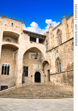 Beautiful views of Barcelona's old town Beautiful views of Barcelona's old town 130595091