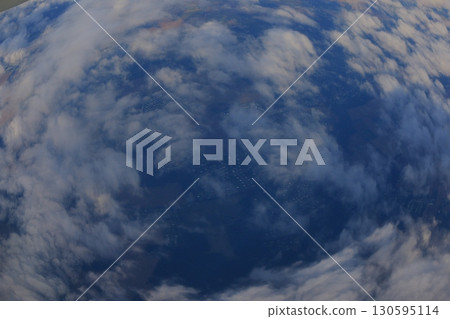 Blue sky among the clouds 130595114