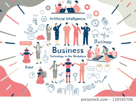 Humans and robots at work 130595706