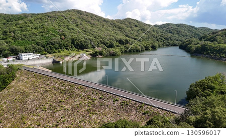 Sera-cho, Sera-gun, Hiroshima Prefecture [Metani Dam]_Drone aerial photography_HSGMETAD_No08 130596017