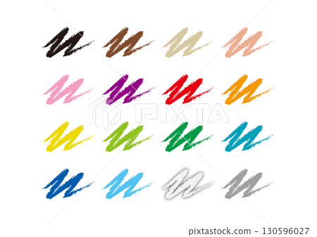 Crayon/Coupy 16 Colors Color Chart Diagnosis Fortune Telling 130596027