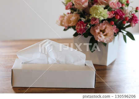 紙巾插花，花束，華麗的花束 130596206