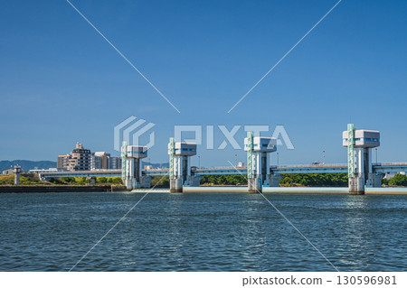 淀川堰 大阪市 130596981