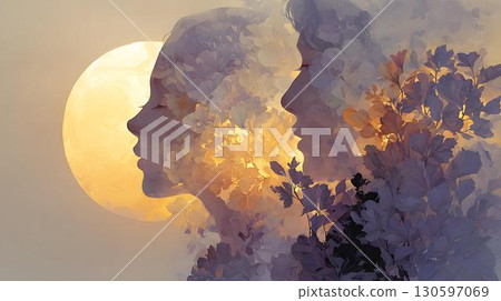 composite image of happy family in painting together 130597069