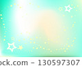 Starry sky and Milky Way gradient background illustration pale blue-green 130597307