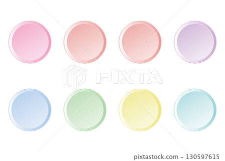 用於 LP 製作的柔和色彩漸層圓圈 130597615