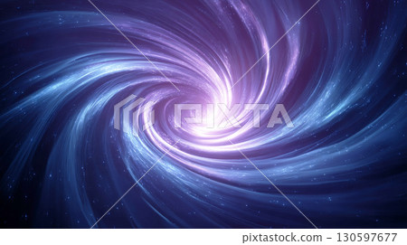 旋轉的光和星系 旋轉的光和星系 130597677