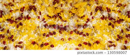 Kabuli Pulao, Afghani Cuisine with Pilaf, Pilau in Street Buffet, Traditional Afghanistan Pilaw Kabuli Pulao, Afghani Cuisine with Pilaf, Pilau in Street Buffet, Traditional Afghanistan Pilaw 130598007