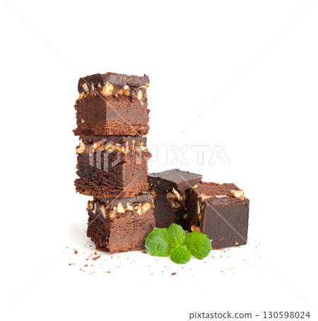 Nut Brownie, Homemade German Chocolate Cake, Chocolate Peanuts Cake, Brownie Square Piece 130598024