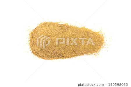 Ground fenugreek seeds, milled dry trigonella powder, spicy methi dana pounded grains Ground fenugreek seeds, milled dry trigonella powder, spicy methi dana pounded grains 130598053