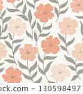 Seamless floral pattern, repeating pattern design of floral in delicate colors. 130598497