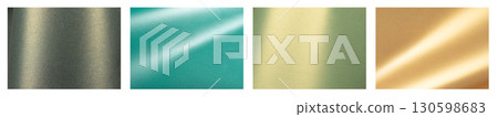 Texture with shiny gradient backdrop, glossy pearlescent finish, green yellow blue color, metallic 130598683