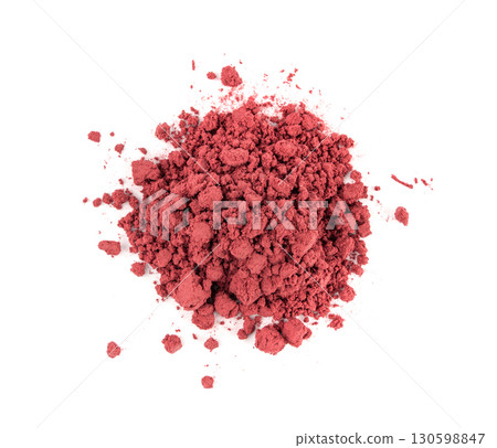 Acai powder circle pile, violet superfood dust, pink fruit flour extract mound Acai powder circle pile, violet superfood dust, pink fruit flour extract mound 130598847