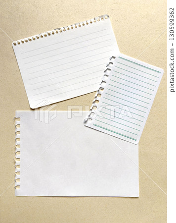 Three types of sketchbook and notebook pages Three types of sketchbook and notebook pages 130599362