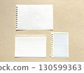 Three types of sketchbook and notebook pages 130599363