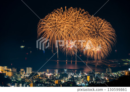 [靜岡縣]熱海的百萬夜景和海上煙火 130599861