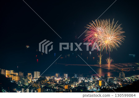 [靜岡縣]熱海的百萬夜景和海上煙火 130599864