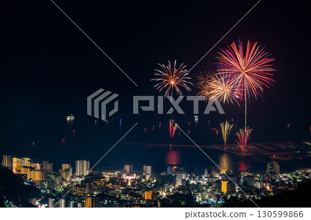 [靜岡縣]熱海的百萬夜景和海上煙火 130599866