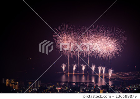 [靜岡縣]熱海的百萬夜景和海上煙火 130599879