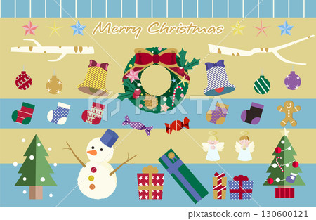 Merry Christmas illustration material 130600121