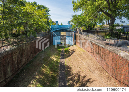 國家指定重要文化遺產：大阪市淀川舊分流設施毛馬第一船閘 130600474