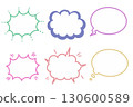 Pop speech bubble set 130600589