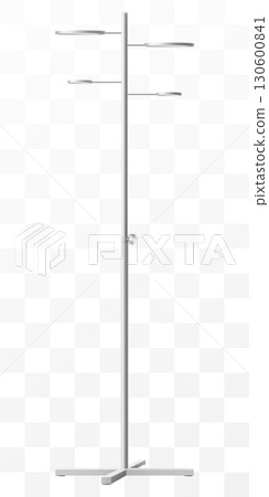 Hospital IV Stand - Medical Infusion Pole with Hooks isolated on transparent background. IV Blood Bag Dropper Stand. Laboratory equipment for blood transfusion. Realistic 3d Vector Illustration 130600841