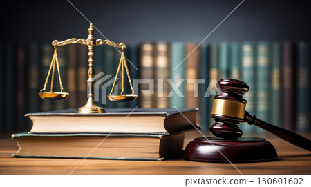 Scales of justice and judge's gavel on the lawyer's desk office Scales of justice and judge's gavel on the lawyer's desk office 130601602