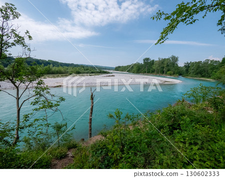 Piave River in Northern Italy Scenic Nature and Historic Landmark 130602333
