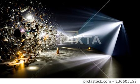 A long hallway with a lot of lights coming out of it A long hallway with a lot of lights coming out of it 130603152