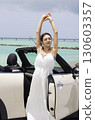 Cute woman driving 130603357