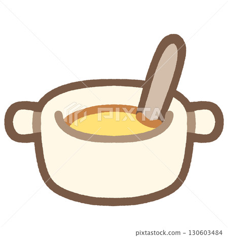 Simple and cute baby food icon illustration material Simple and cute baby food icon illustration material 130603484
