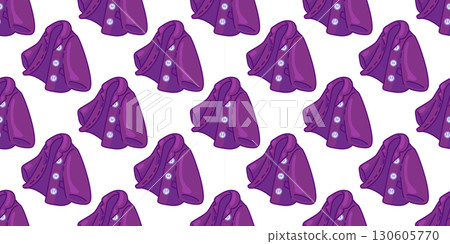 Seamless Purple Coat Pattern 130605770