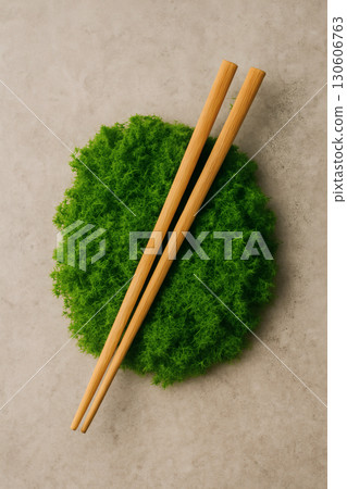chopsticks and soy sauce with soy sauce 130606763