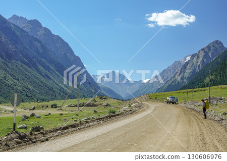 Kyrgyzstan_ Barsko-on_National Highway A364 130606976